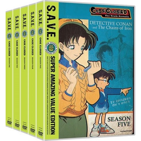 Case Closed Detective Conan Season 1-5 DVD